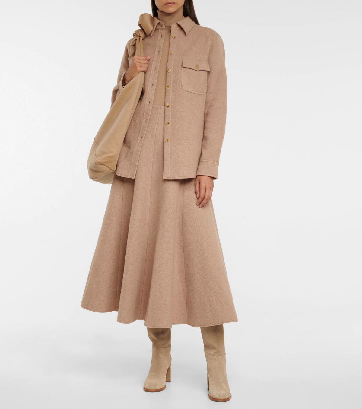 Gabriela Hearst John Austin cashmere shirt jacket Gabriela