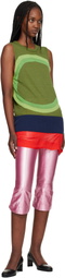 Edward Cuming Pink Knee Jerk Capri Shorts