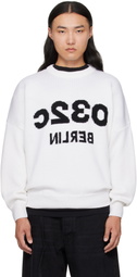 032c White Selfie Sweater