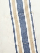 Monitaly - Striped Lyocell Jacket - White