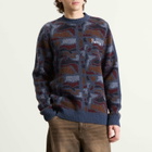 By Parra Men's Repeat FTP Booster Knit Jumper in Blue