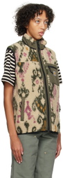 Carhartt Work In Progress Beige & Khaki Prentis Vest