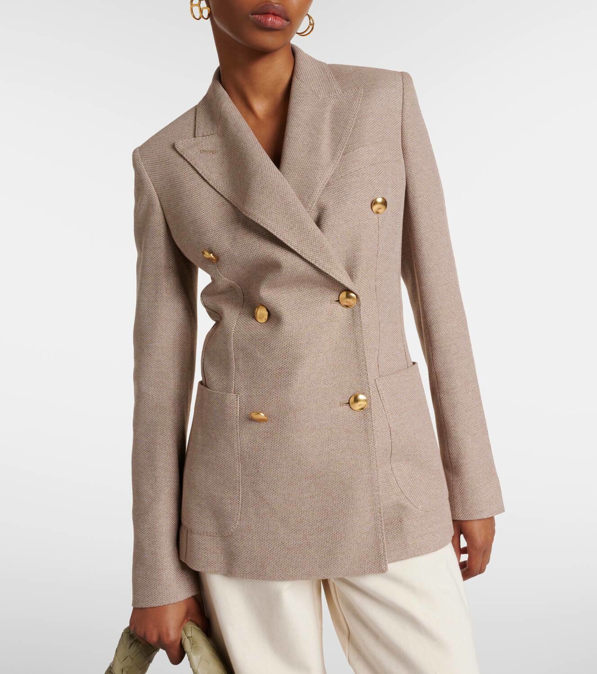Max Mara Vanadio double-breasted jersey blazer Max Mara