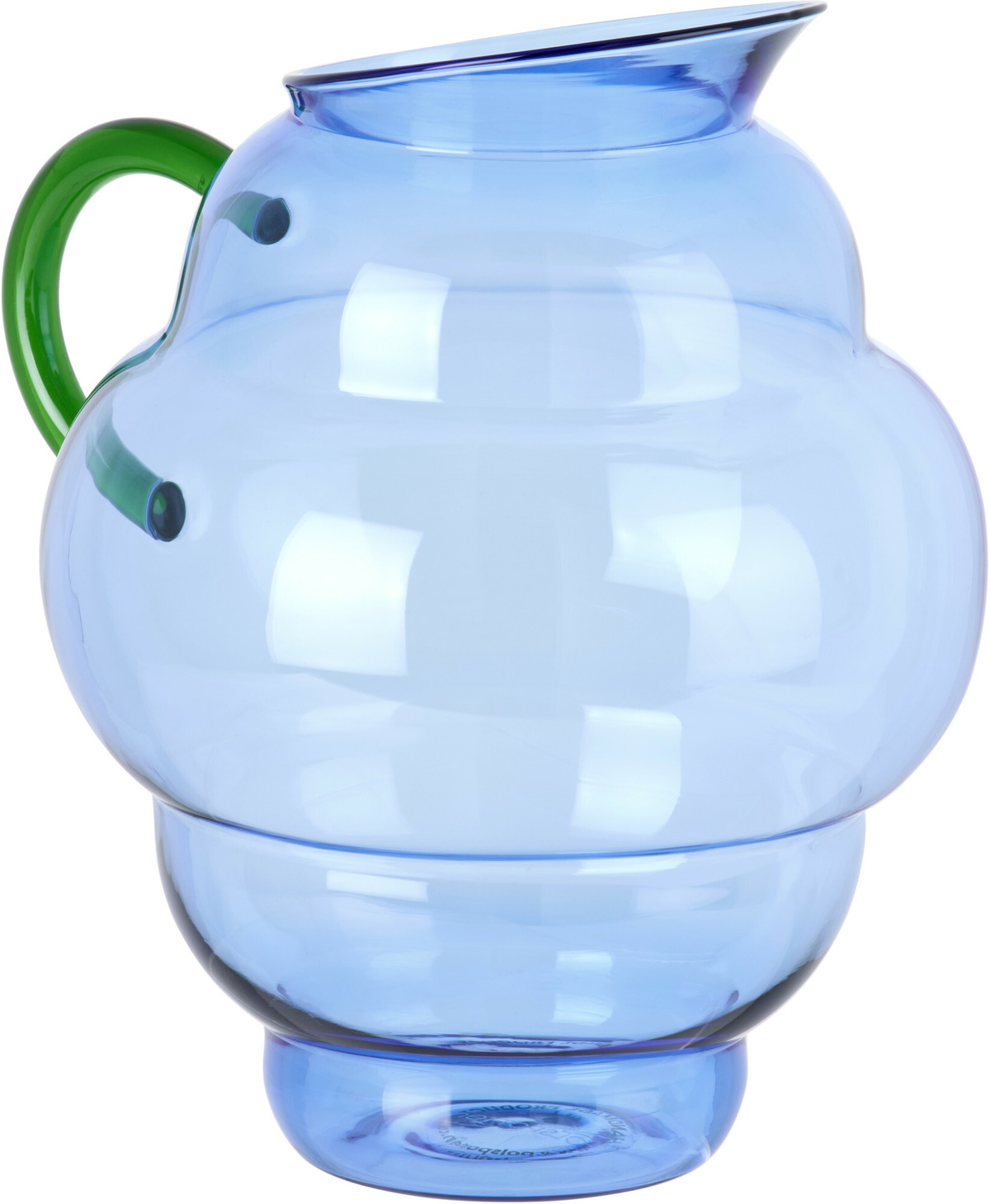 POLSPOTTEN Blue & Green Mizu Kiri Pitcher