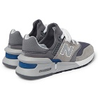 New Balance - MS997 Suede, Nubuck and Mesh Sneakers - Gray