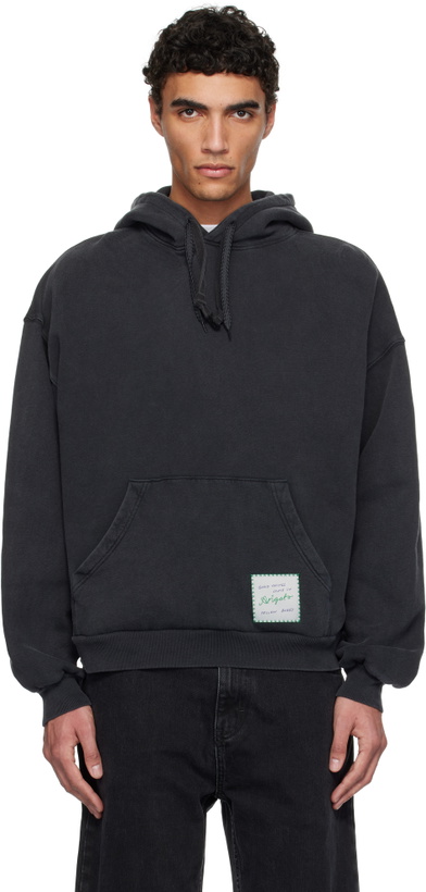 Photo: Axel Arigato Black Patch Washed Hoodie