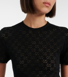 Gucci GG cotton-blend devoré T-shirt
