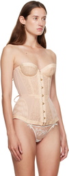 Agent Provocateur Beige Mercy Corset