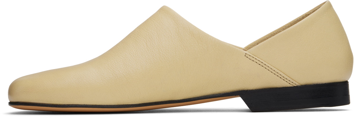LEMAIRE Off-White Leather Slippers