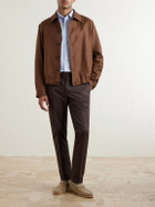 Slowear - Wool and Linen-Blend Bomber - Brown