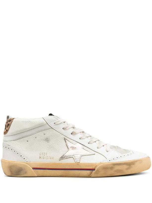 Photo: GOLDEN GOOSE - Mid Star Leather Sneakers