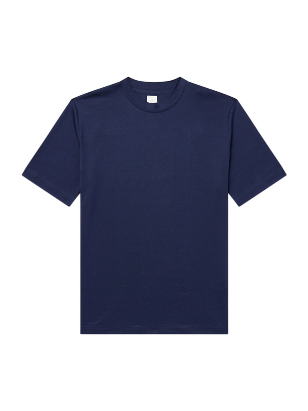 Photo: Eleventy - Cotton-Jersey T-Shirt - Blue