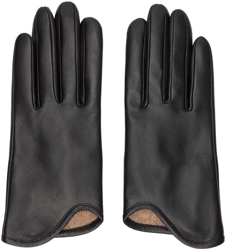 Photo: Mame Kurogouchi Black Leather Gloves
