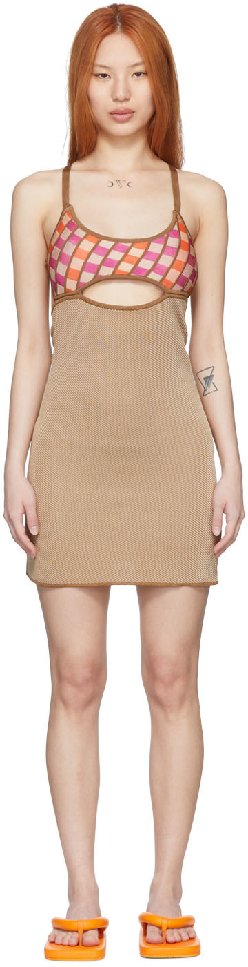 Gimaguas Brown Dolores Mini Dress Gimaguas Gimaguas Brown Dolores Mini Dress Gimaguas