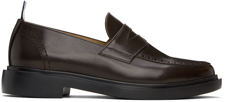 Photo: Thom Browne Brown Classic Penny Loafers