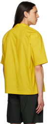 SUNNEI Yellow Open Spread Collar Shirt