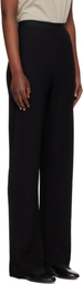 WARDROBE.NYC Black Crepe Bias Cut Trousers