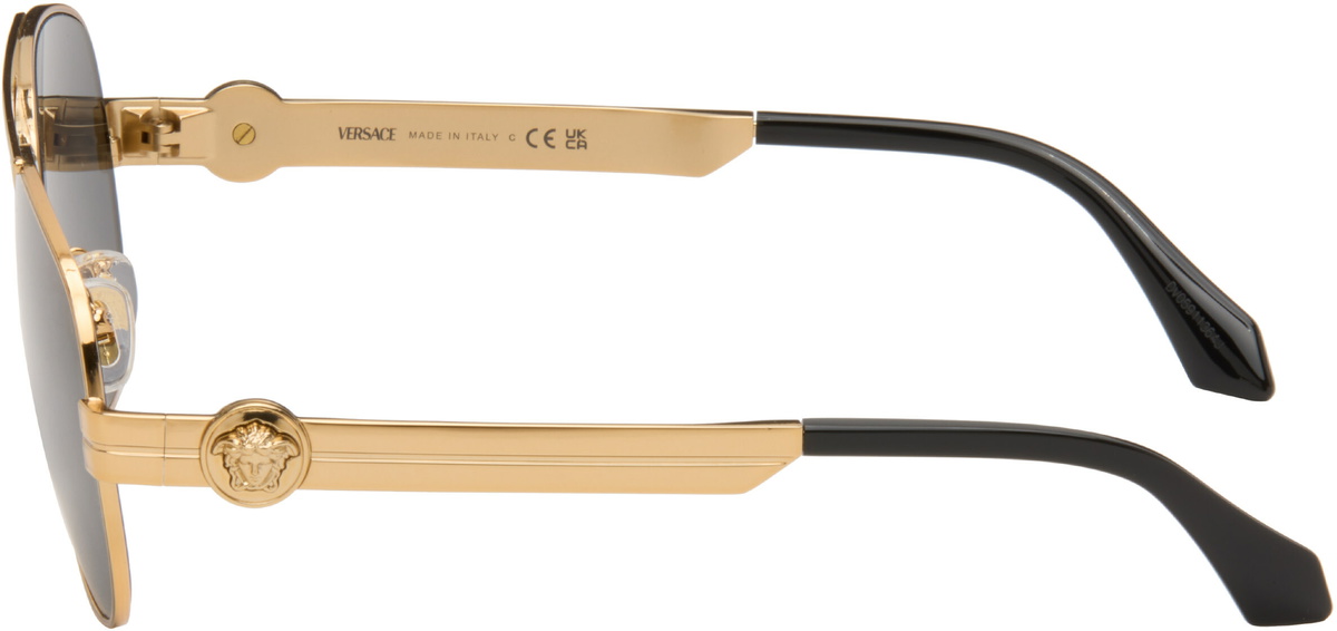 Versace Gold Clarck Pilot Sunglasses