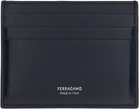Ferragamo Navy Credit Card Holder