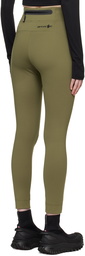 Moncler Grenoble Khaki Breathable Leggings