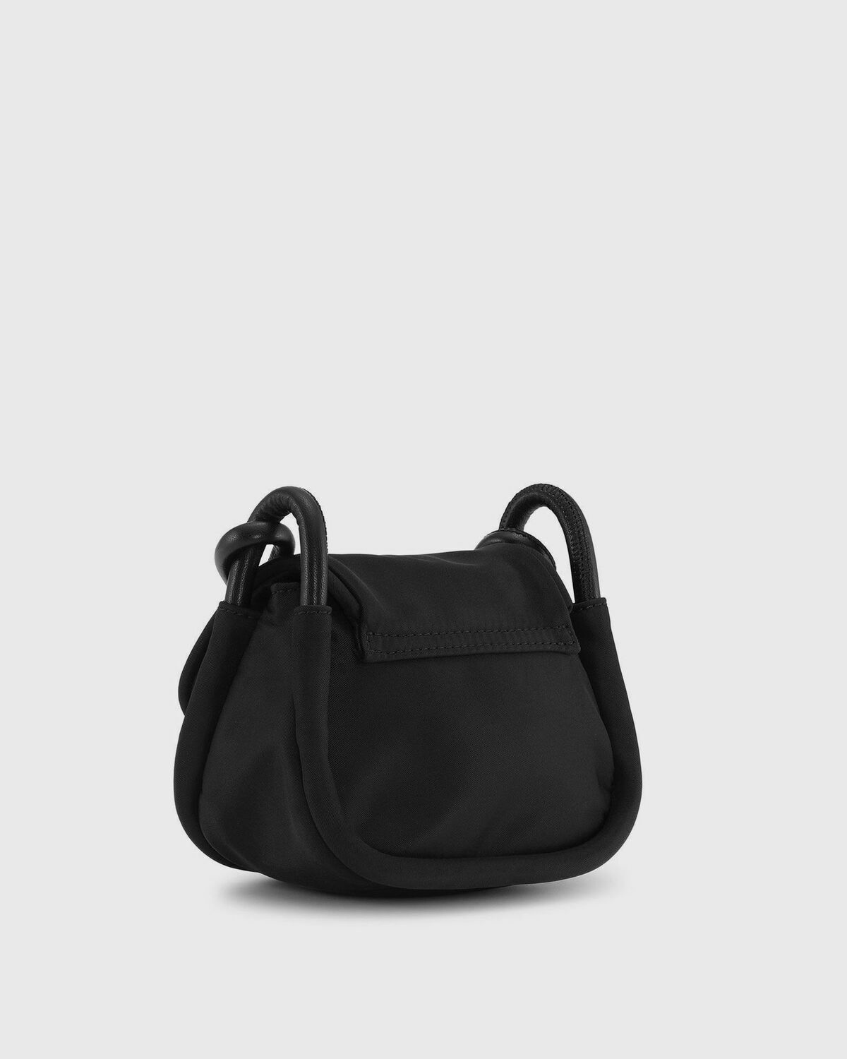 Ganni Knot Mini Flap Over Black Small Bags GANNI Ganni Knot Mini Flap Over Black Small Bags GANNI