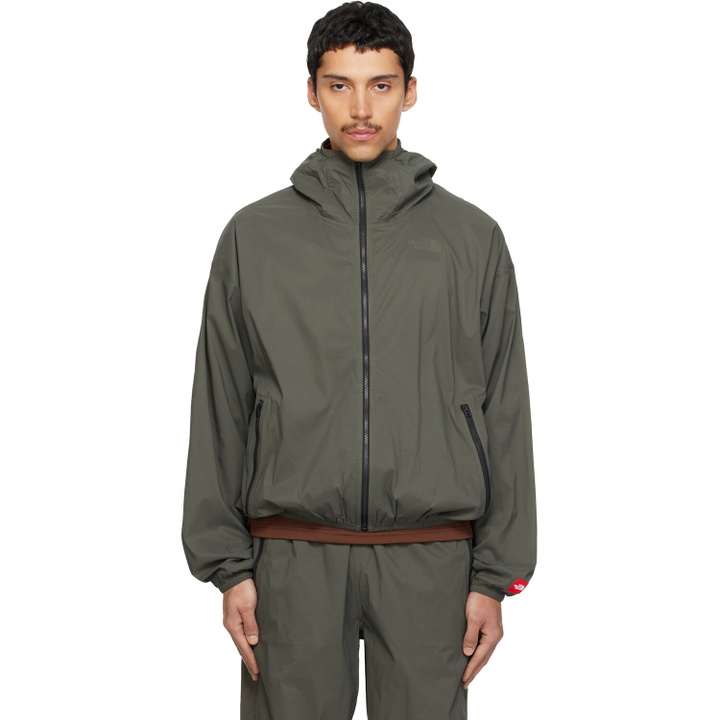Photo: The North Face Khaki TNF Red Box Packable Hooded Wind Jacket