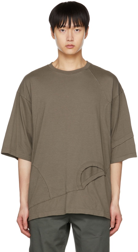 Photo: Undercoverism Brown Paneled T-Shirt