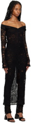 Olēnich Black Cutout Maxi Dress