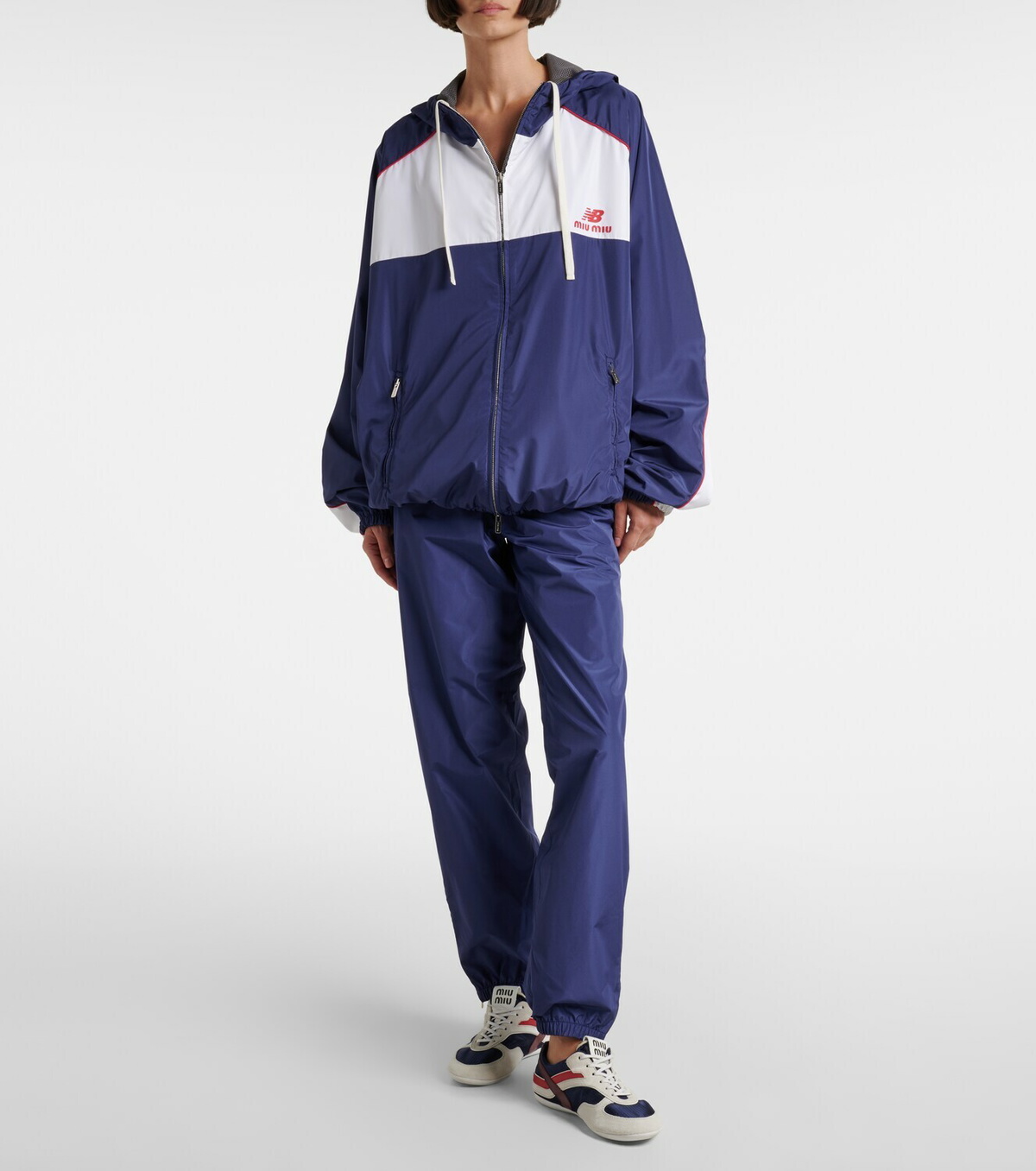Miu Miu x New Balance poplin track jacket