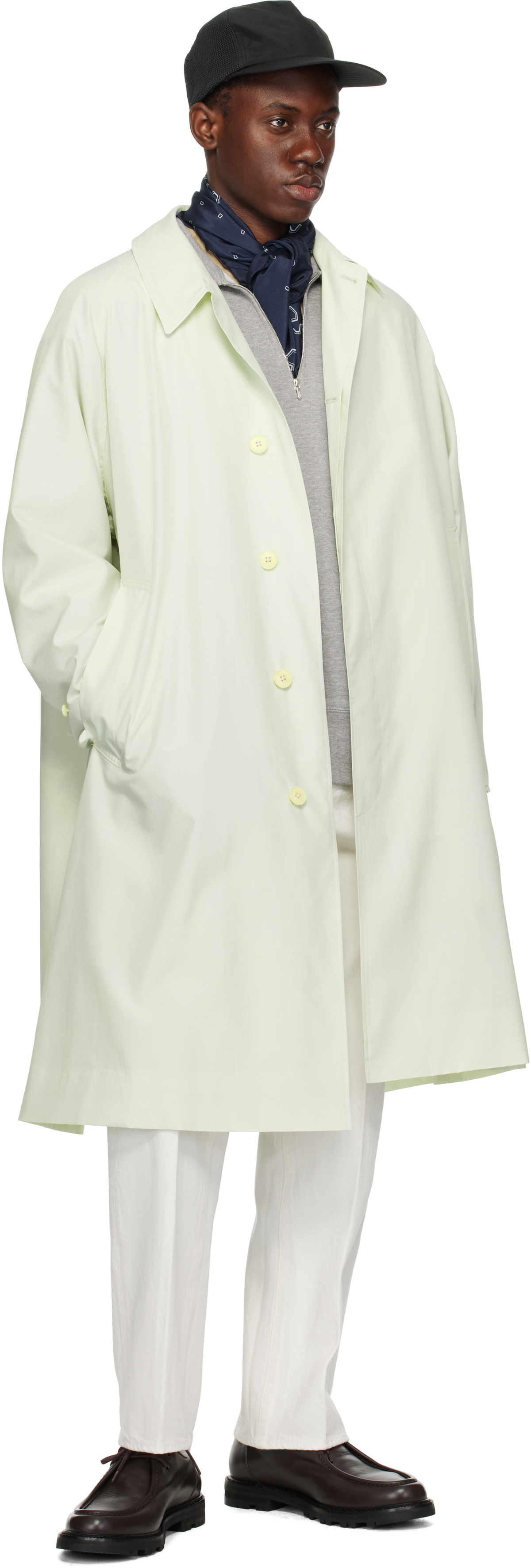 KAPTAIN SUNSHINE Green Walker Coat