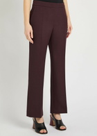 Chloe Straight-leg Wool Trousers Purple