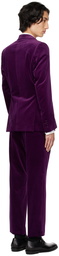 Dries Van Noten Purple Velvet Suit