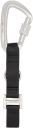 HELIOT EMIL Black Leather Carabiner Keychain