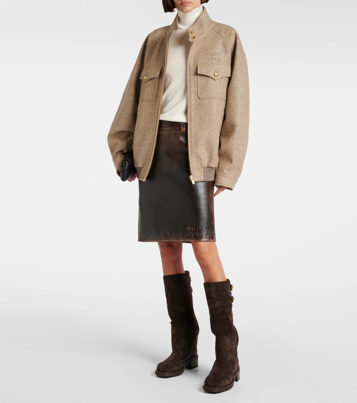 Jimmy Choo Brooklyn Kb 50 suede knee-high boots Jimmy Choo