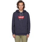 Levis Blue and White Logo Modern HM Hoodie