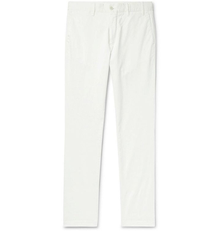 Photo: Norse Projects - Aros Slim-Fit Stretch-Cotton Twill Chinos - White