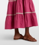 Rixo Chandra tiered cotton midi dress