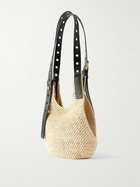 LOEWE - Paula's Ibiza Leather-Trimmed Woven Raffia Tote Bag