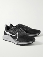 Nike Running - React Pegasus Trail 4 Rubber-Trimmed Mesh Running Sneakers - Black