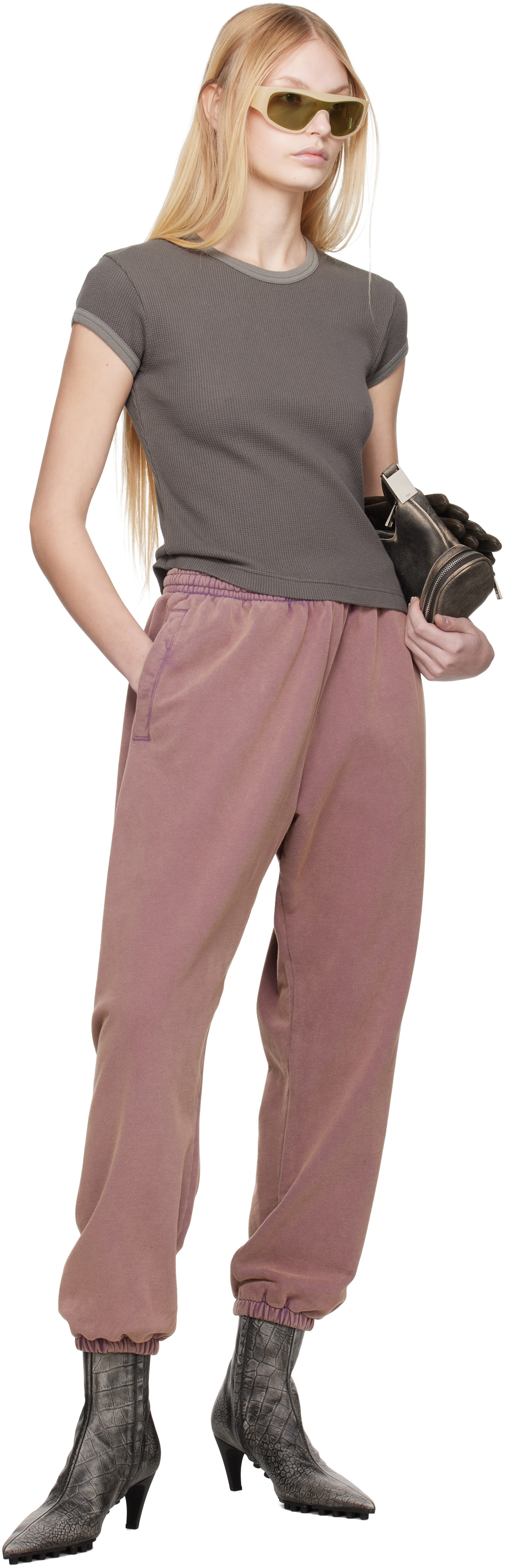 Acne Studios Purple Cotton Sweatpants