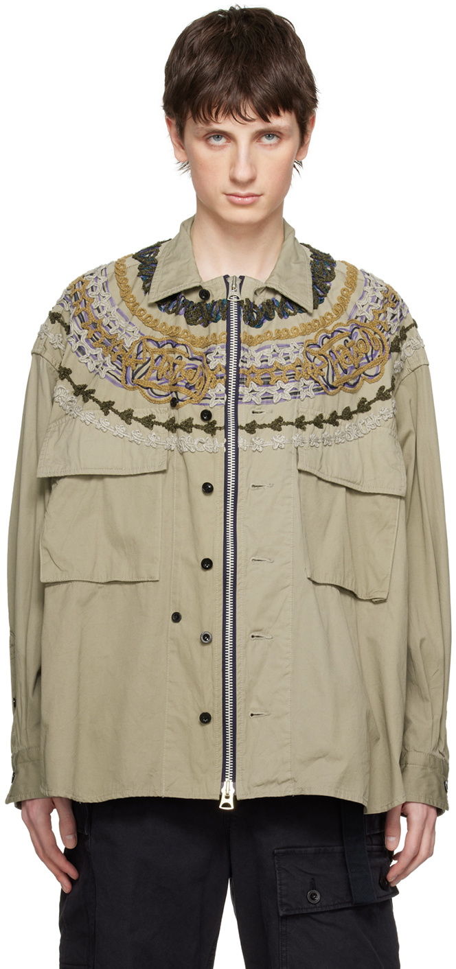 sacai ERIK HAZE MESSAGE PRINT SHIRT sacai Eric Haze Long Sleeve