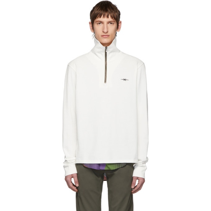Photo: Phipps Off-White Baselayer Half-Zip Pullover