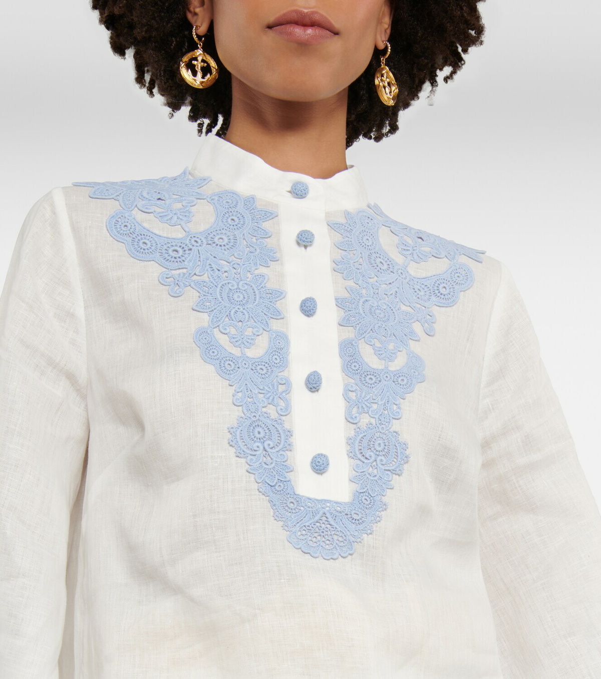 Zimmermann Embroidered linen blouse Zimmermann