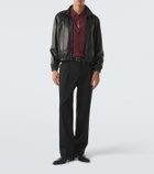 Saint Laurent Leather blouson jacket