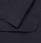 De Bonne Facture - Unstructured Linen Blazer - Blue