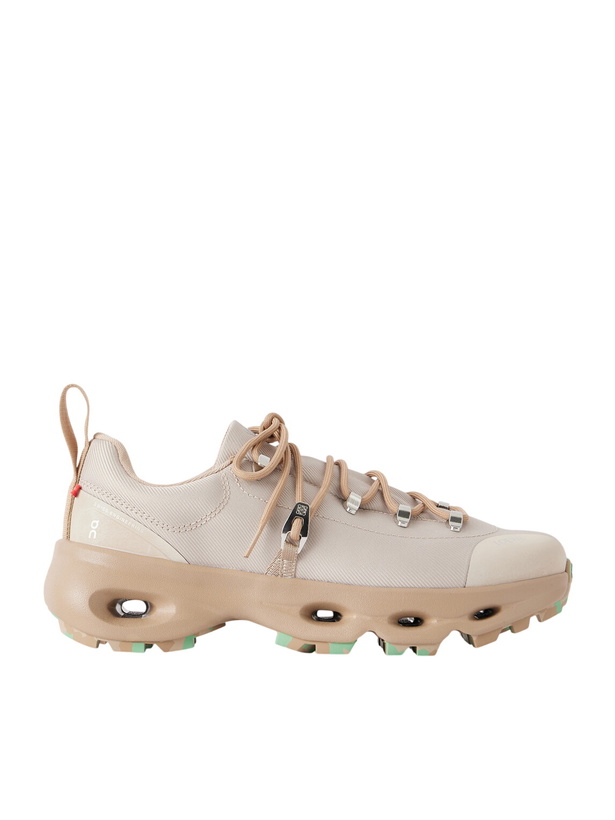 Photo: LOEWE - On Cloudsolo Hiker Rubber-Trimmed Twill Sneakers - Neutrals