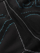 Stone Island - Intarsia Cotton Sweater - Black