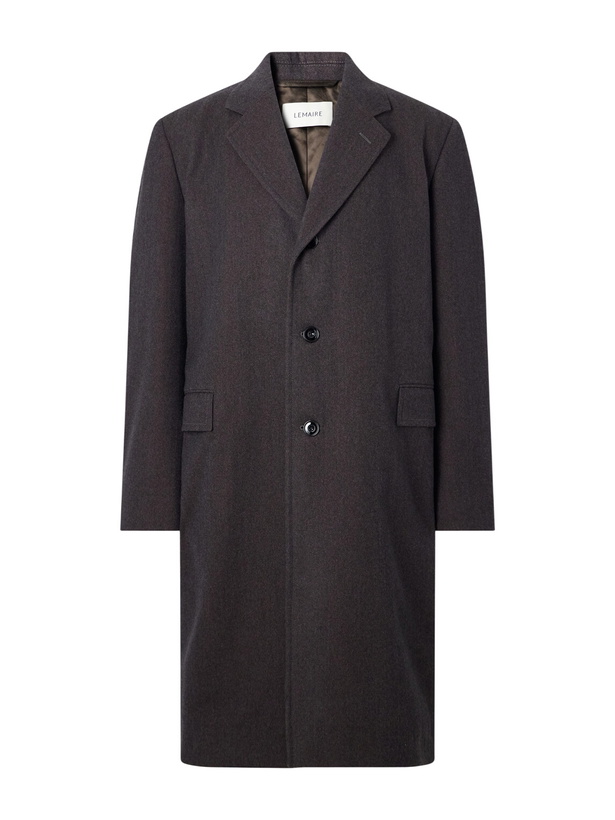 Photo: LEMAIRE - Woven Cashmere-Blend Coat - Brown