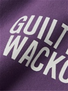 Wacko Maria - Logo-Print Cotton-Jersey Hoodie - Purple