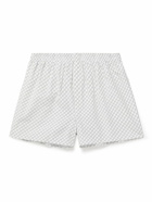Sunspel - Printed Cotton Boxer Shorts - White